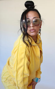Modern Sweatscdo Velour Tracksuit Canary Yellow/Gold