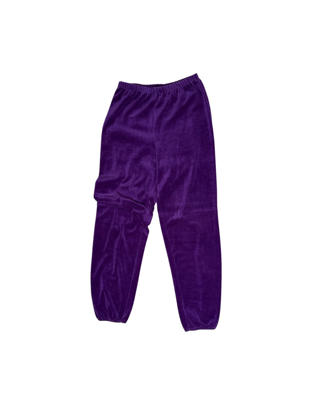 1980s Oscar de la Renta Vintage Velour Tracksuit Purple