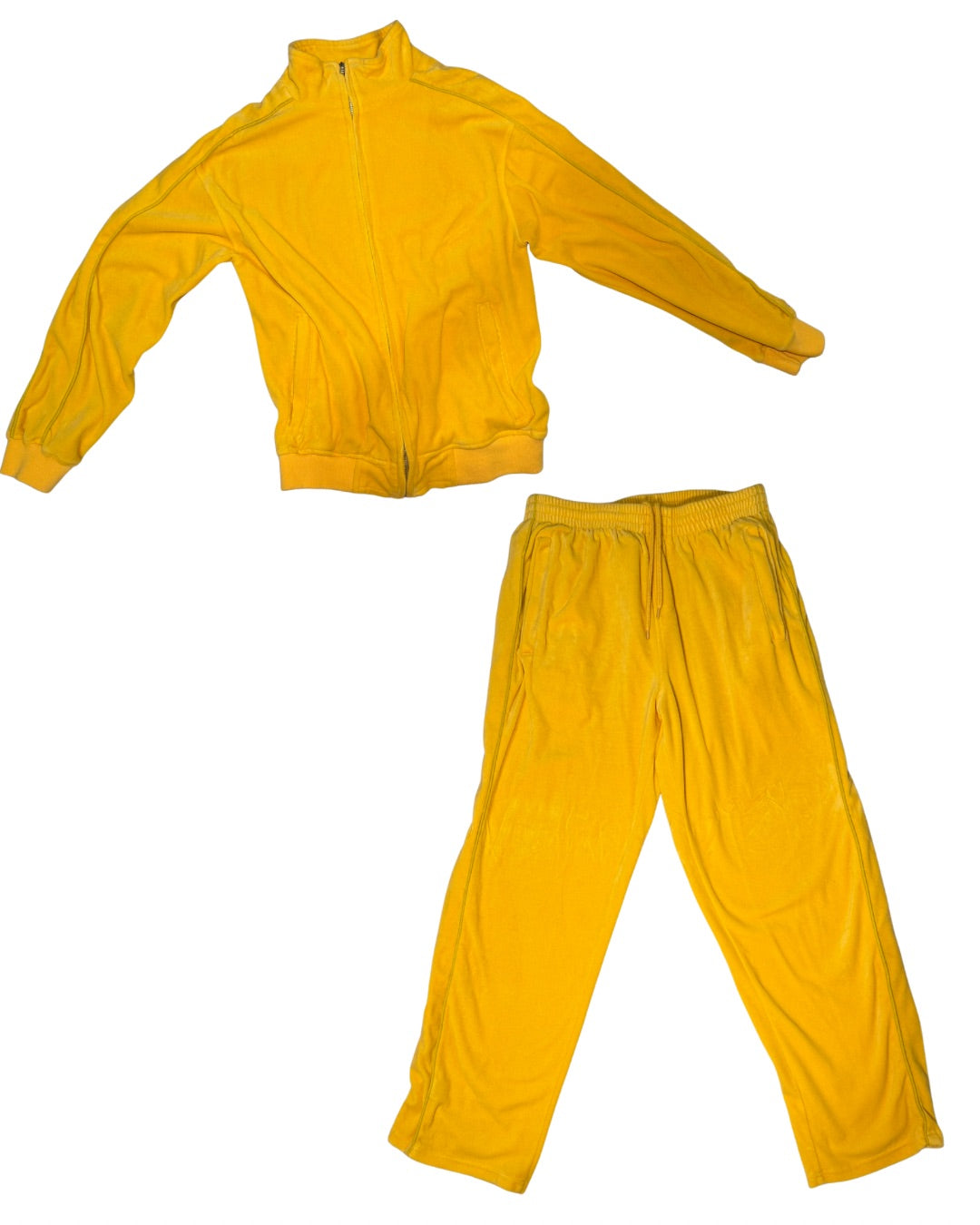 Modern Sweatscdo Velour Tracksuit Canary Yellow/Gold