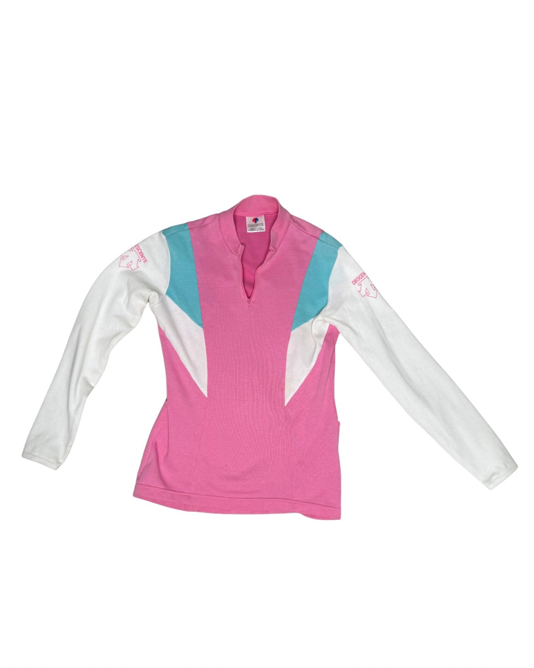 1980’s Descente Vintage Cycling Shirt Pink