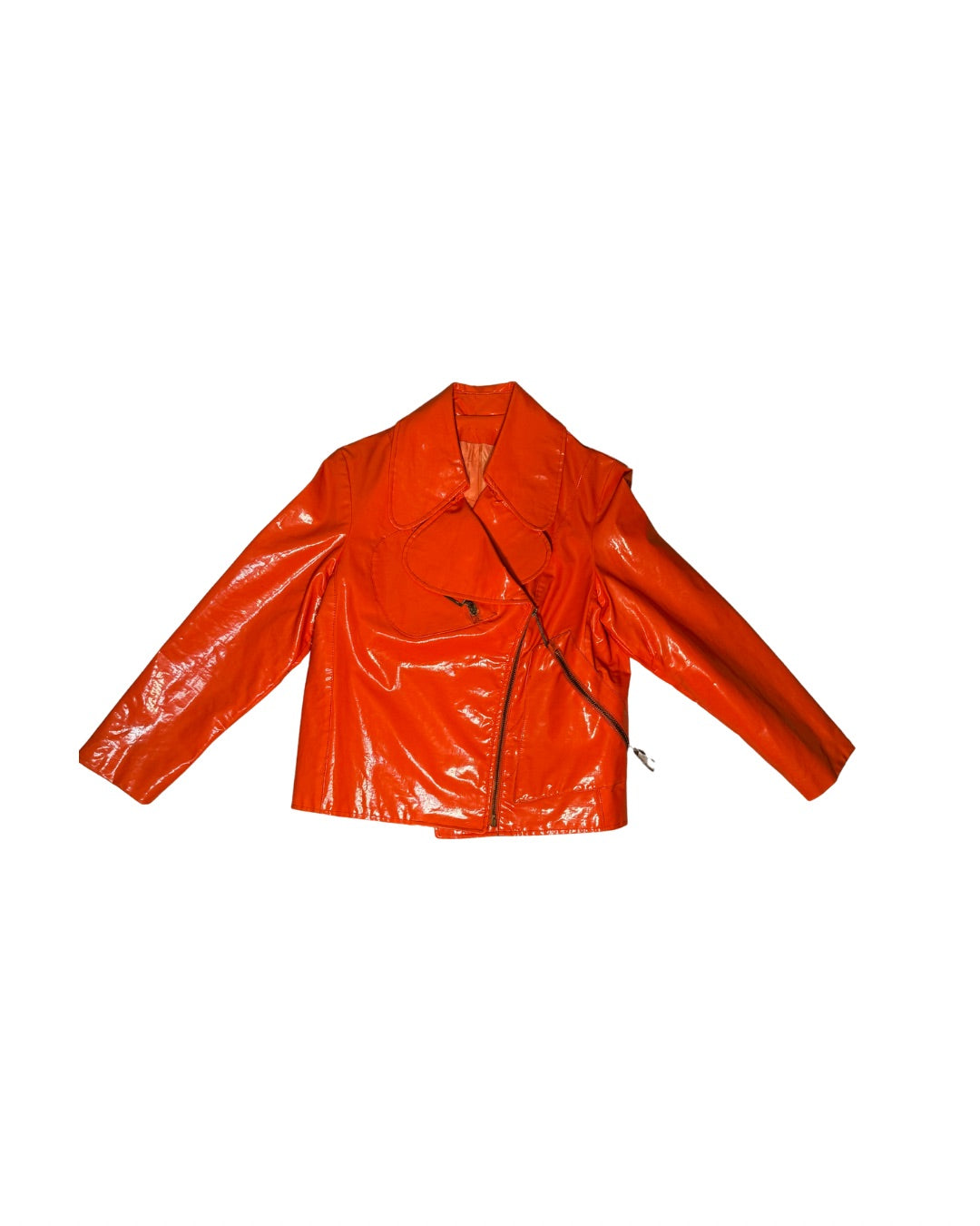 1970’s Vyno in Pat Raincoat Bomber Jacket Orange