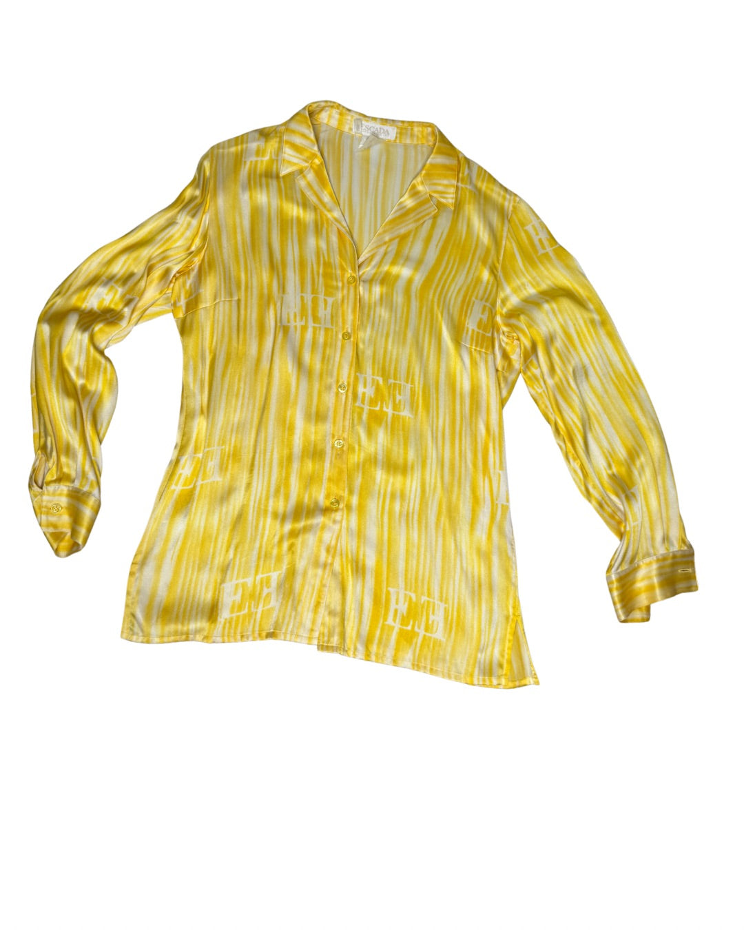 1990’s ESCADA Vintage Silk Blouse Yellow