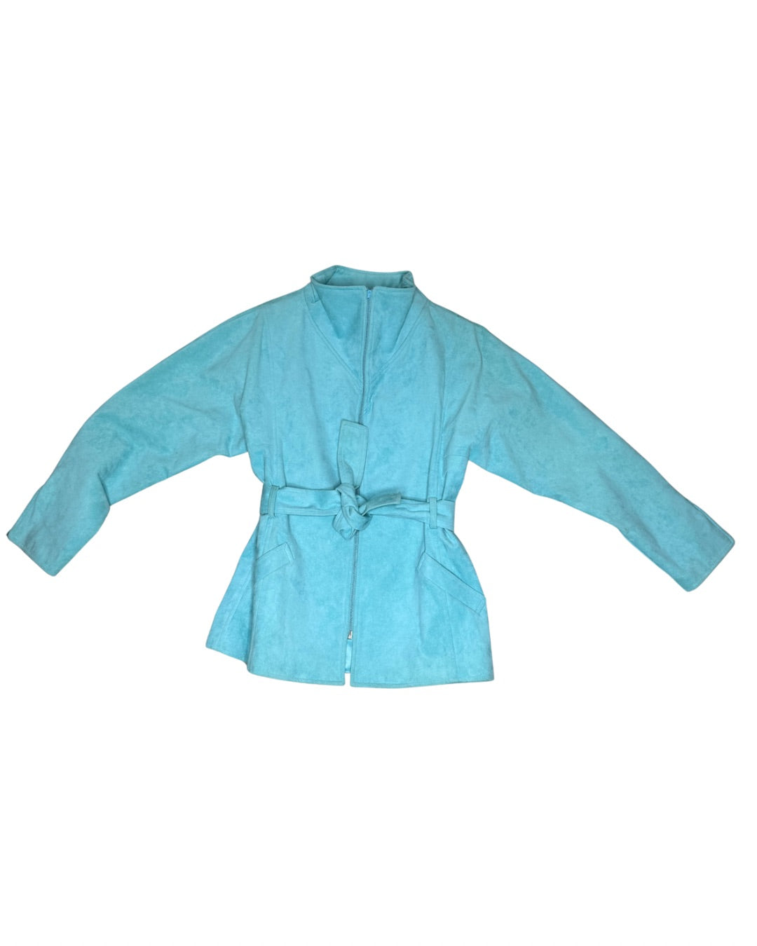 1970’s Microsuede Vintage Pantsuit Teal
