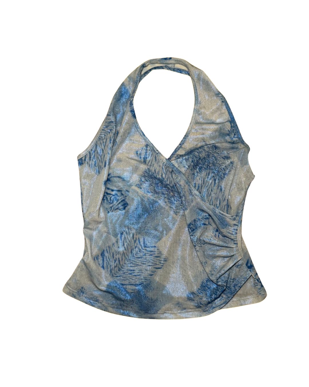 90s/Y2K Janette USA Vintage Halter Blue