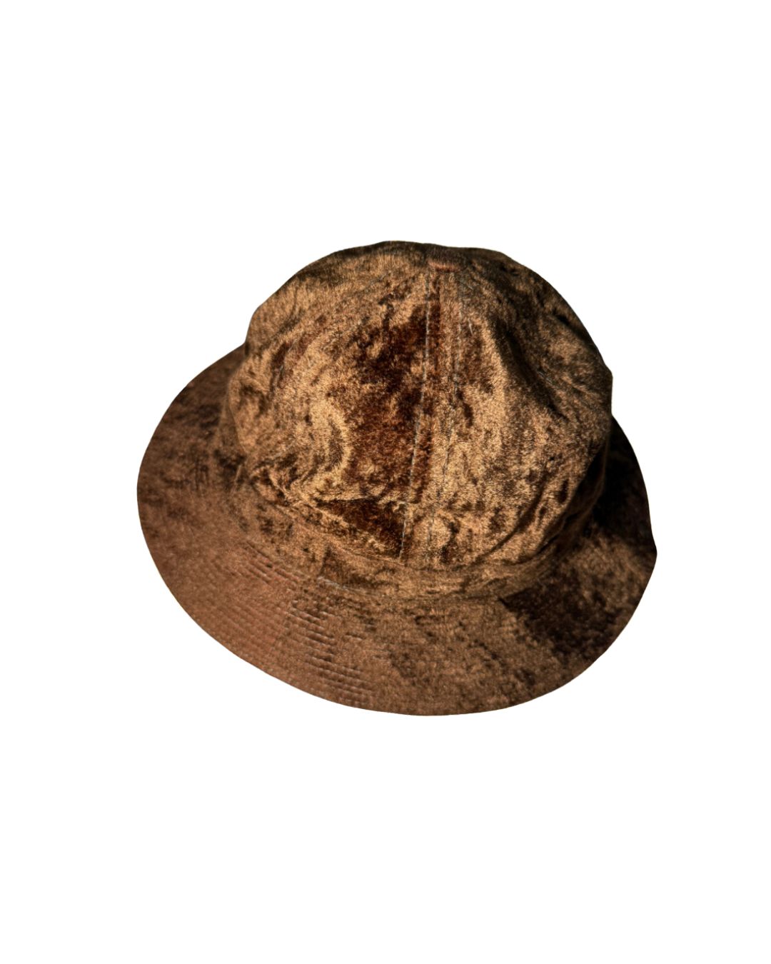 1970’s Vintage Velour Bucket Hat Chocolate Brown