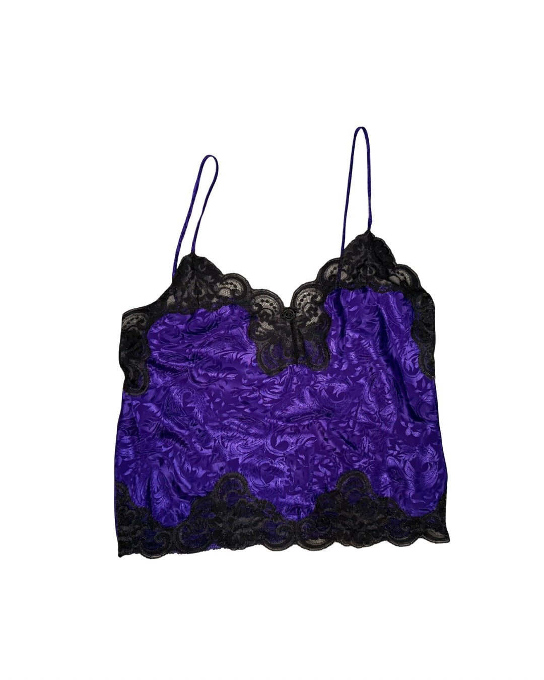 Vintage Lace Trim Tank Purple